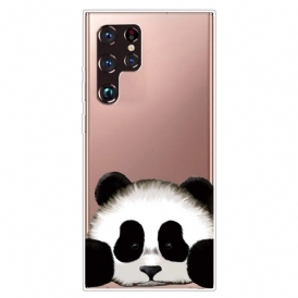 Skal För Samsung Galaxy S22 Ultra 5G Transparent Panda