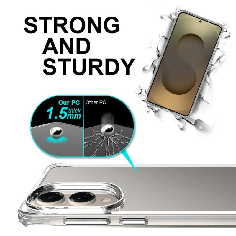Skal För Samsung Galaxy S25 5g Edge Förstärkt Genomskinlig