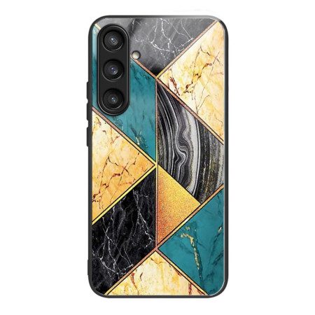Skal För Samsung Galaxy S25 5g Färgat Marmorhärdat Glas