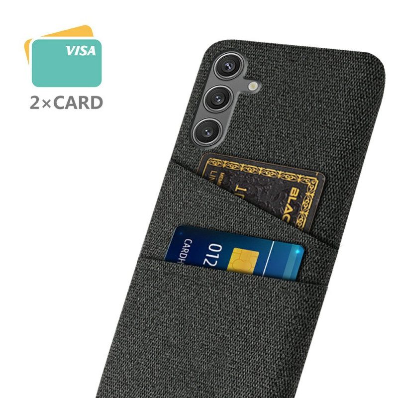 Skal För Samsung Galaxy S25 5g Korthållare I Tyg