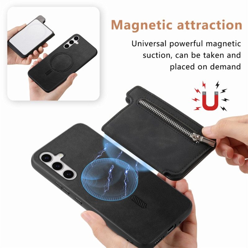 Skal För Samsung Galaxy S25 5g Med Avtagbar Magnetisk Korthållare