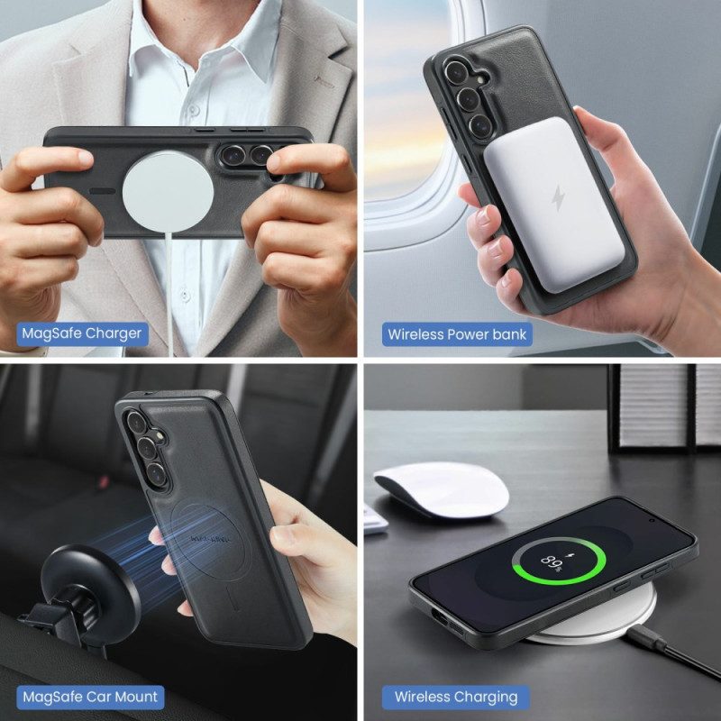 Skal För Samsung Galaxy S25 Fe Magsafe-kompatibel Magking Avtagbar Plånbok