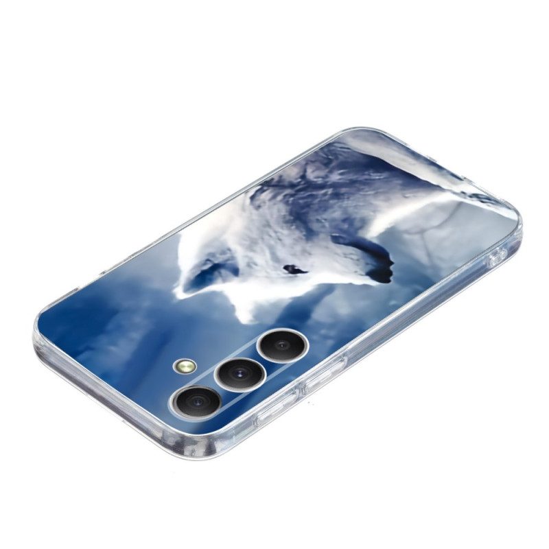 Skal För Samsung Galaxy S25 Fe Vit Varg
