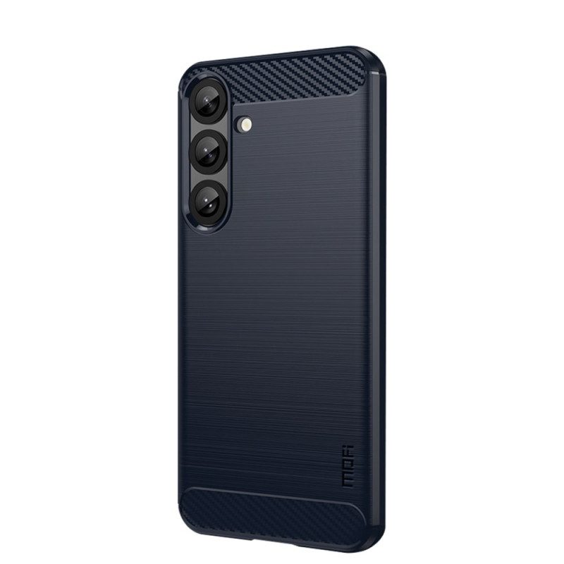 Skal För Samsung Galaxy S25 Plus 5g Borstad Kolfiber Mofi
