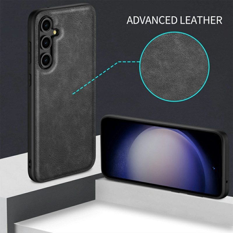 Skal För Samsung Galaxy S25 Plus 5g Läderstil Retro