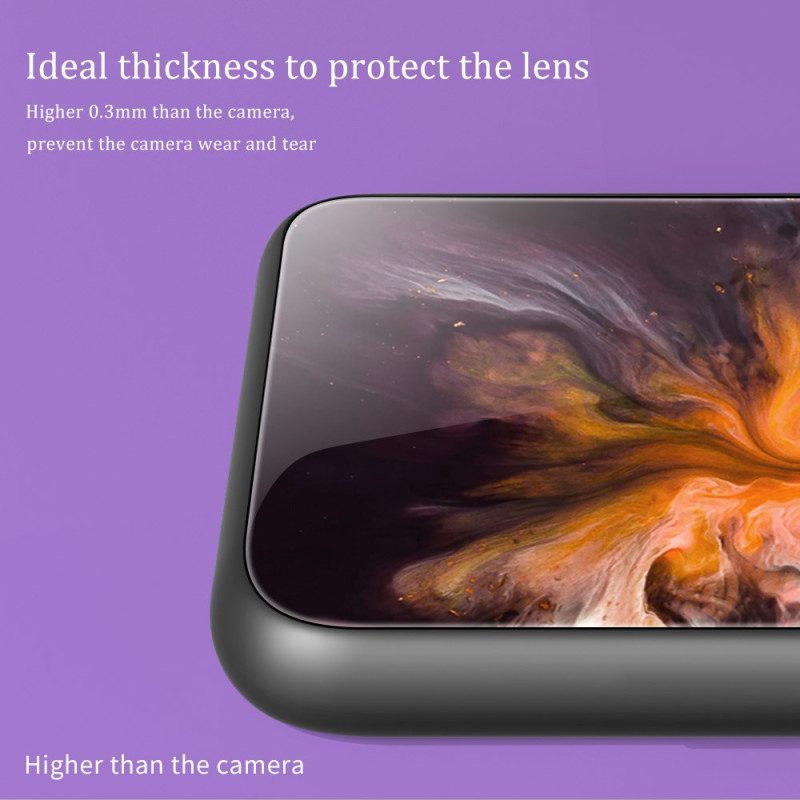 Skal För Samsung Galaxy S25 Ultra 5g Härdat Glas Marmor