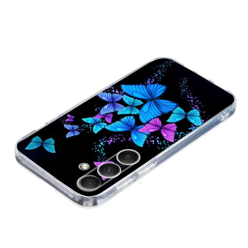 Skal För Samsung Galaxy S26 Färgglada Fjärilar