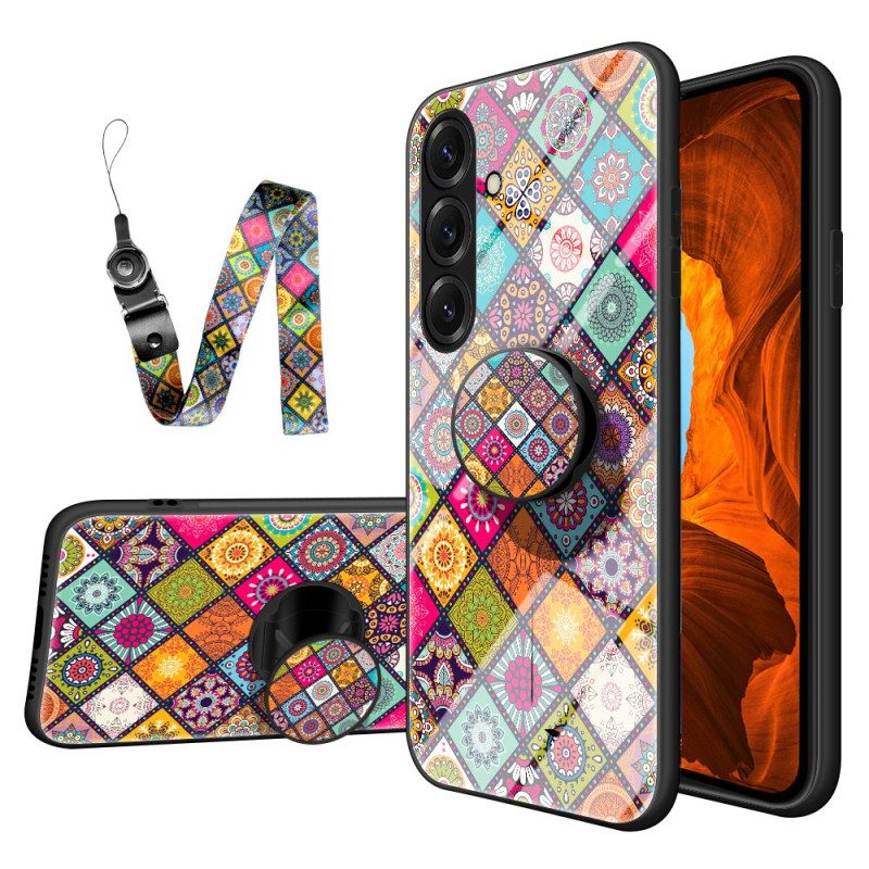 Skal För Samsung Galaxy S26 Plus Ringhållare Och Lapptäcksband