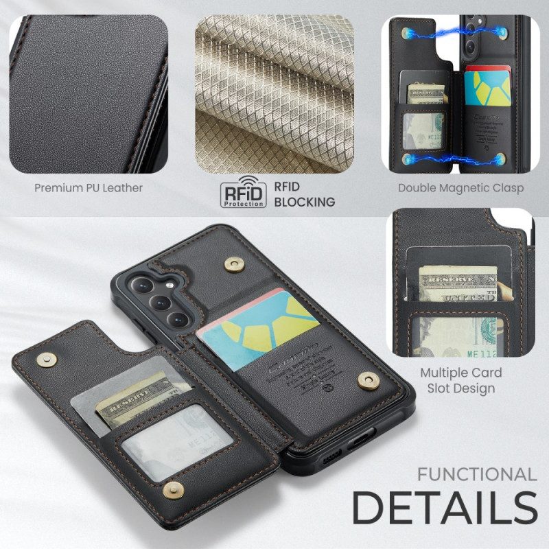 Skal För Samsung Galaxy S26 Rfid-blockerande Och 5 Kortfack Caseme