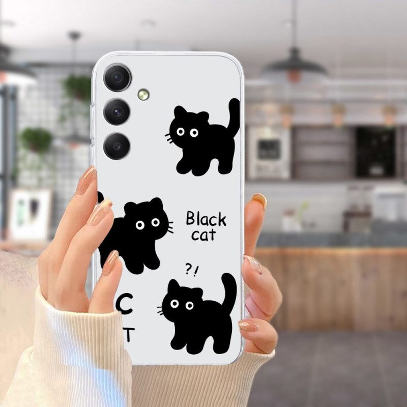 Skal För Samsung Galaxy S26 Svarta Katter