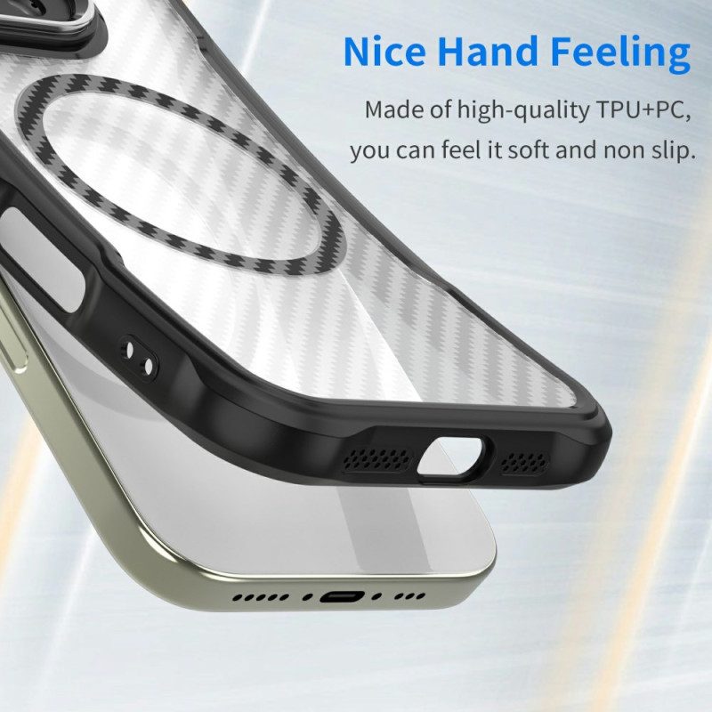 Skal För Samsung Galaxy S26 Ultra Magsafe Hybrid Protection Kolfiberstruktur