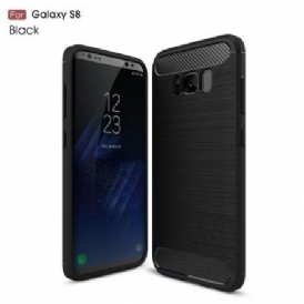 Skal För Samsung Galaxy S8 Borstad Kolfiber