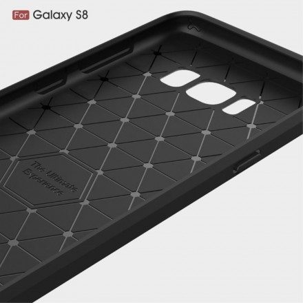 Skal För Samsung Galaxy S8 Borstad Kolfiber