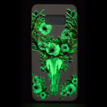 Skal För Samsung Galaxy S8 Fluorescerande Blomälg