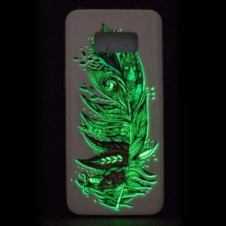 Skal För Samsung Galaxy S8 Fluorescerande Stamfjädrar