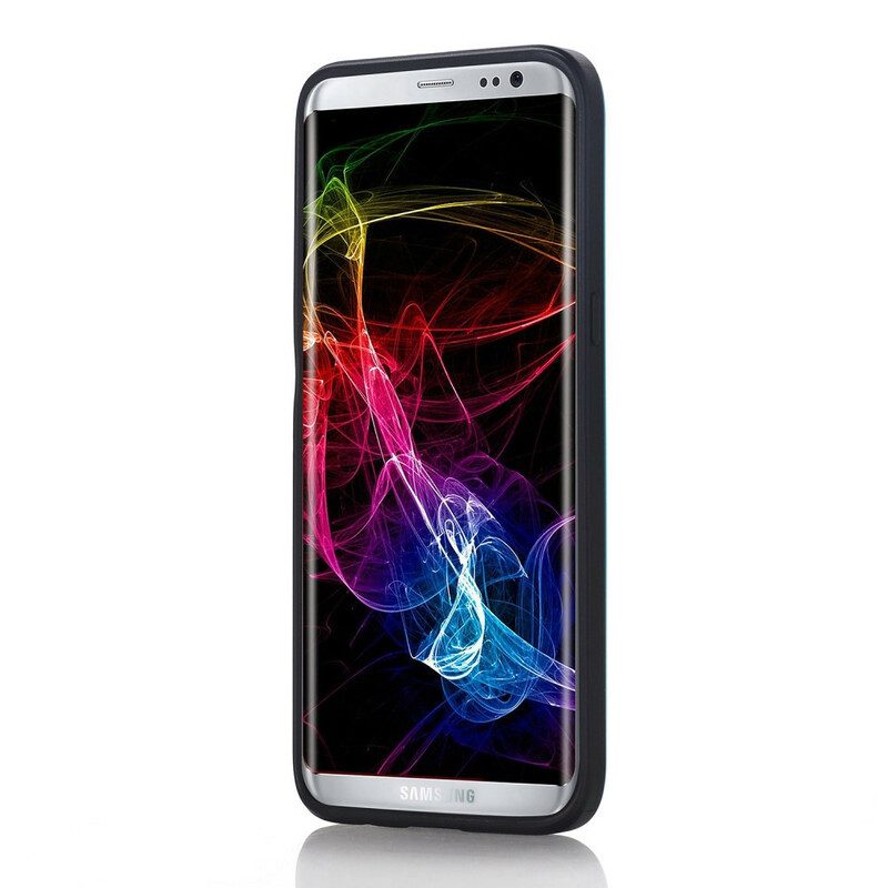Skal För Samsung Galaxy S8 Styv Flashig Korthållare