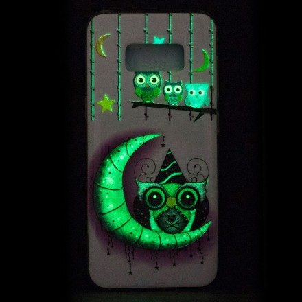 Skal För Samsung Galaxy S8 Ugglor I Fluorescerande Delirium