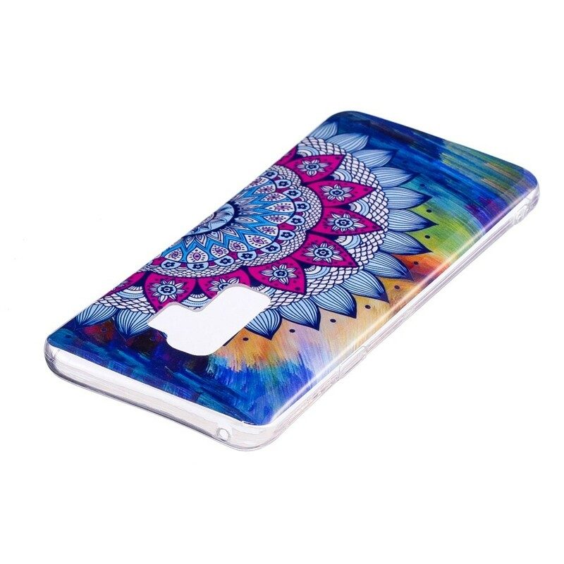 Skal För Samsung Galaxy S9 Fluorescerande Färgglada Mandala