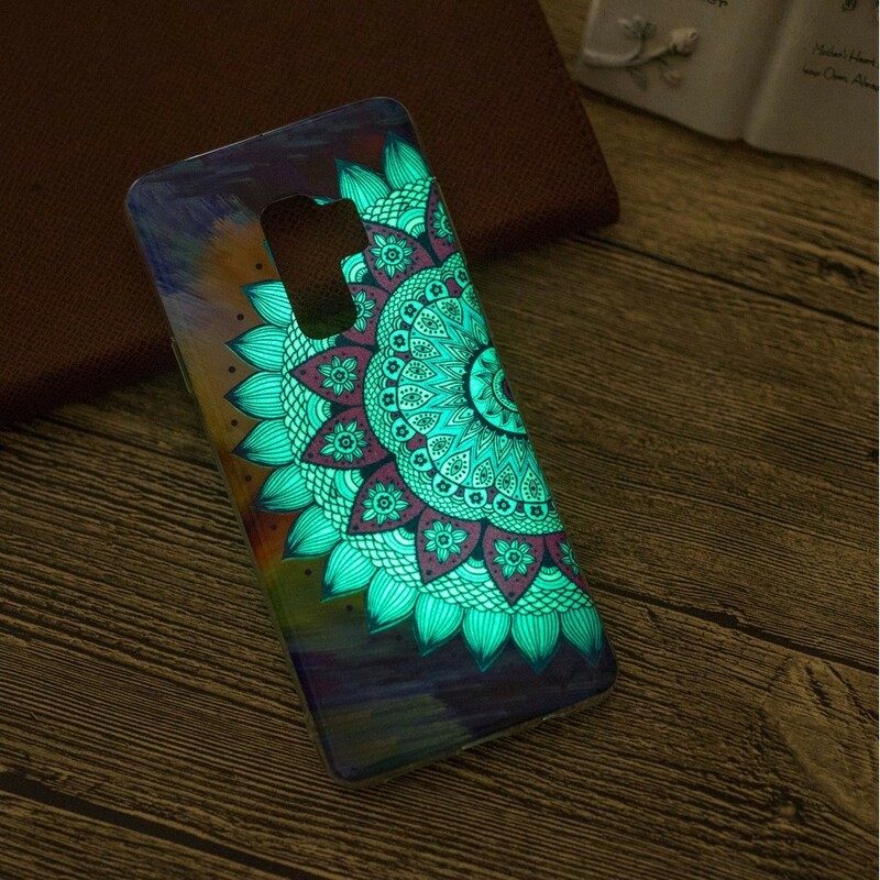 Skal För Samsung Galaxy S9 Fluorescerande Färgglada Mandala