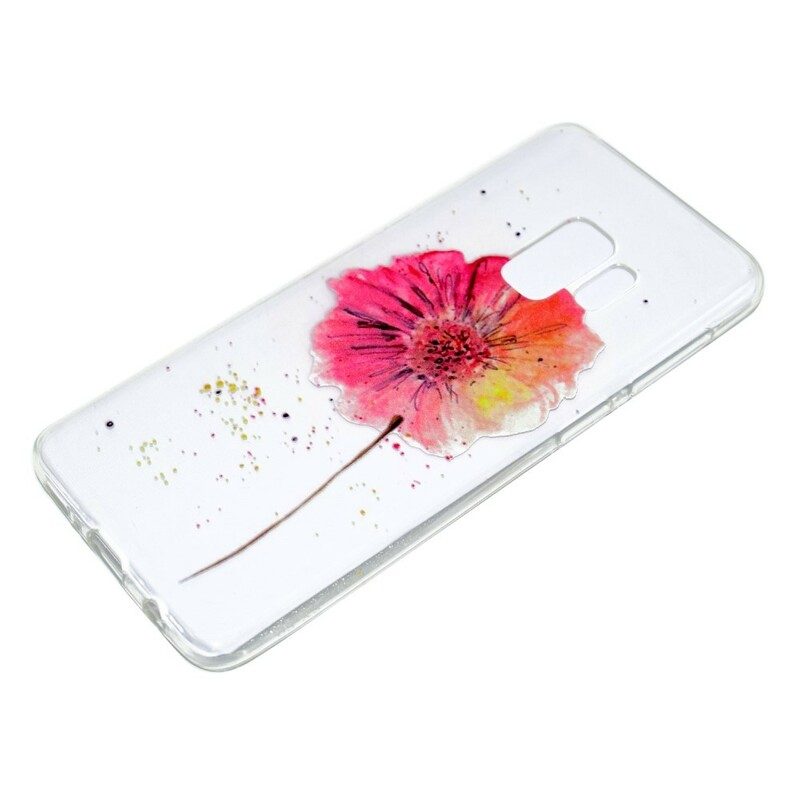 Skal För Samsung Galaxy S9 Plus Sömlöst Blommönster I Akvarell
