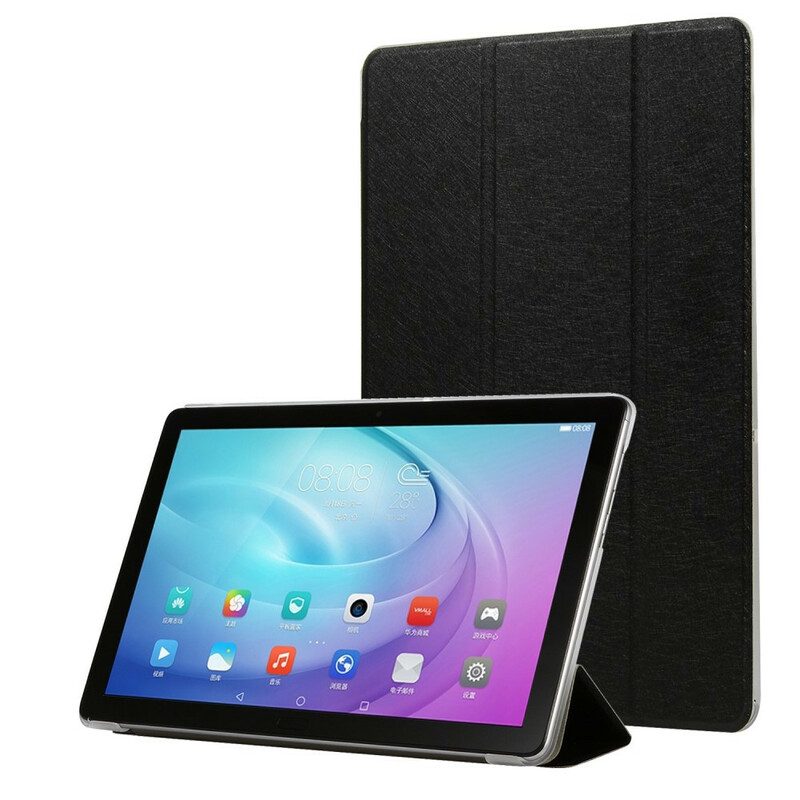 Skal För Samsung Galaxy Tab S5e Silk Texture Imitation Leather