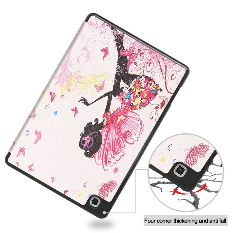 Skal För Samsung Galaxy Tab S6 Lite Floral Fairy Pennhållare