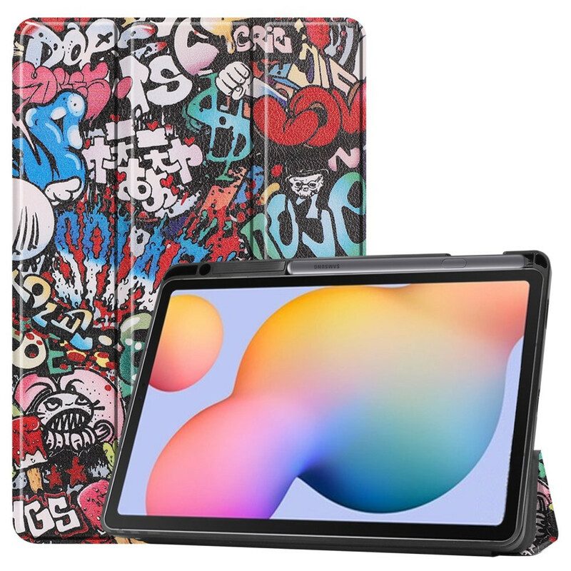 Skal För Samsung Galaxy Tab S6 Lite Graffiti Pennhållare