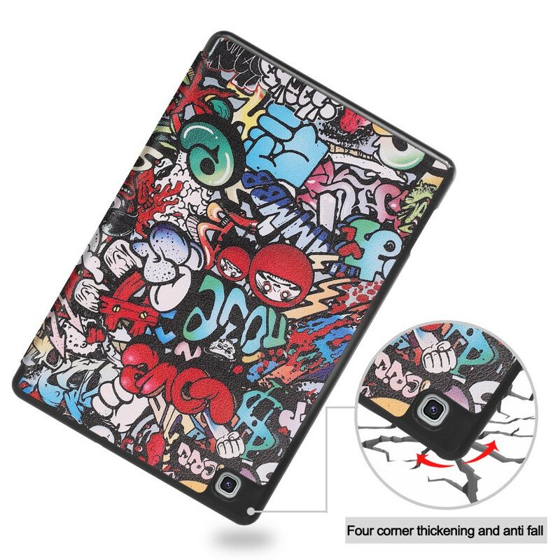 Skal För Samsung Galaxy Tab S6 Lite Graffiti Pennhållare