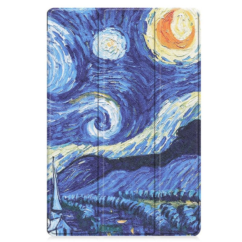 Skal För Samsung Galaxy Tab S7 FE Starry Night Pennhållare