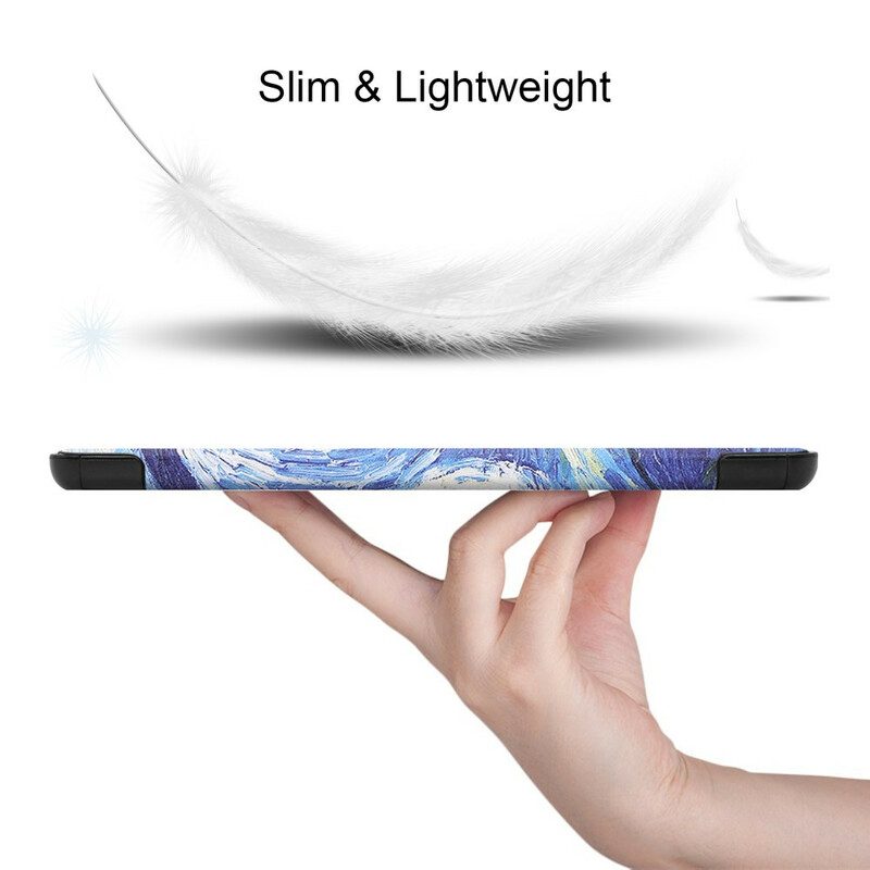 Skal För Samsung Galaxy Tab S7 FE Starry Night Pennhållare