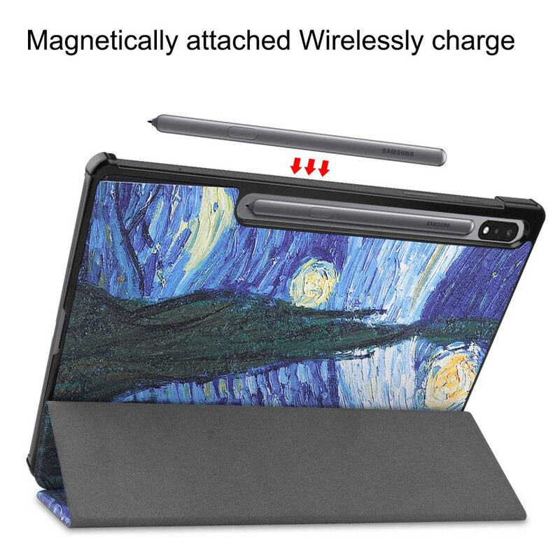 Skal För Samsung Galaxy Tab S7 Plus / Tab S8 Plus Förbättrad Van Gogh
