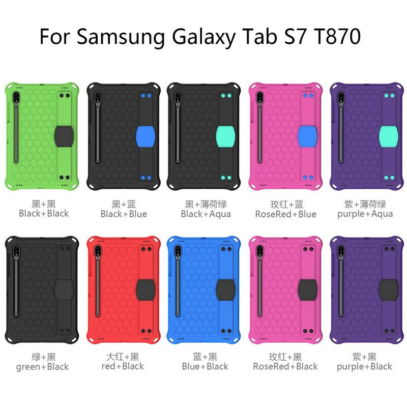 Skal För Samsung Galaxy Tab S7 / Tab S8 Eva Med Stödrem Och Axelrem