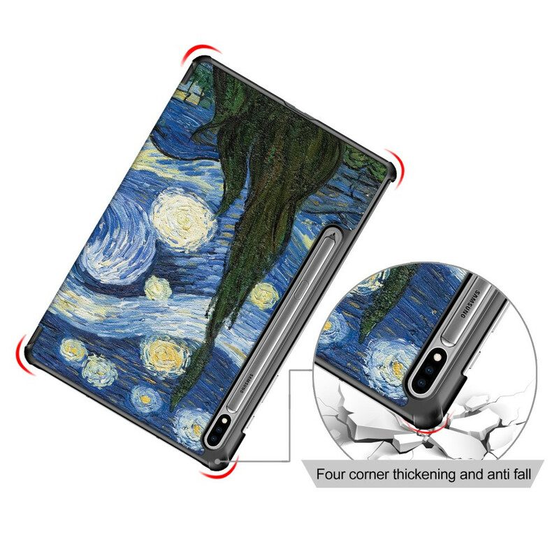 Skal För Samsung Galaxy Tab S7 / Tab S8 Förbättrad Van Gogh