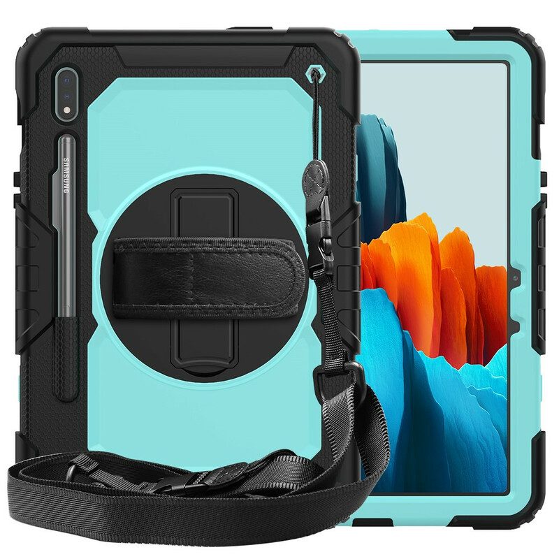 Skal För Samsung Galaxy Tab S7 / Tab S8 Multi-functional Bicolor 2