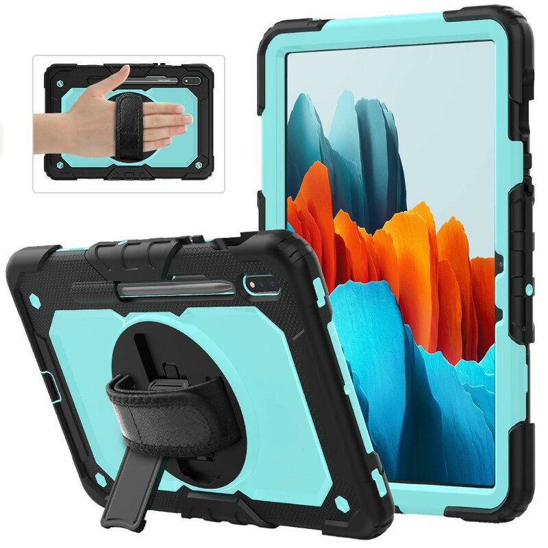 Skal För Samsung Galaxy Tab S7 / Tab S8 Multi-functional Bicolor 2