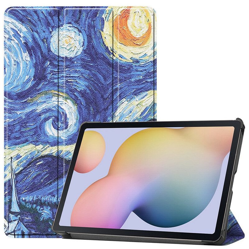 Skal För Samsung Galaxy Tab S7 / Tab S8 Starry Night Pennhållare