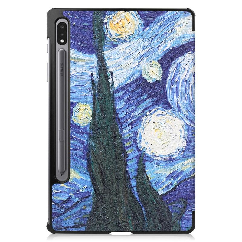 Skal För Samsung Galaxy Tab S7 / Tab S8 Starry Night Pennhållare