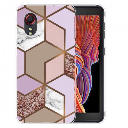 Skal För Samsung Galaxy XCover 5 Geometrisk Marmor