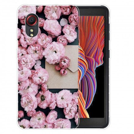 Skal För Samsung Galaxy XCover 5 Intensiva Blommor