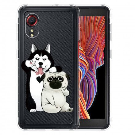 Skal För Samsung Galaxy XCover 5 Roliga Hundar