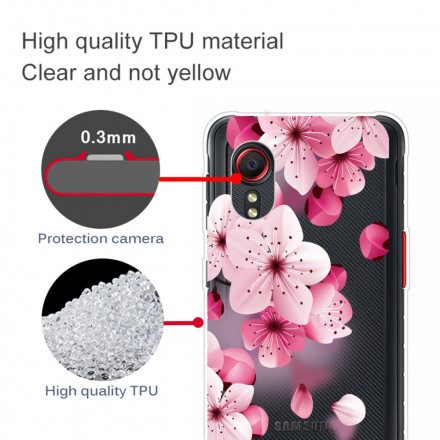 Skal För Samsung Galaxy XCover 5 Små Rosa Blommor