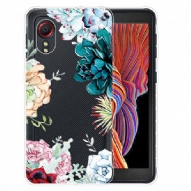 Skal För Samsung Galaxy XCover 5 Sömlösa Akvarellblommor