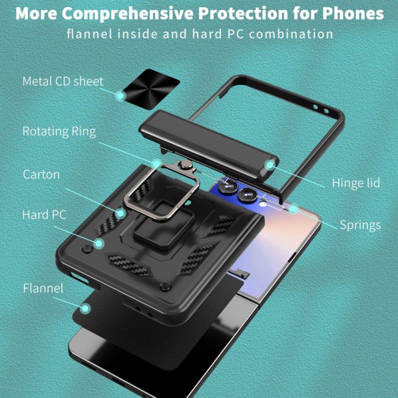 Skal För Samsung Galaxy Z Flip 7 Durable Ring