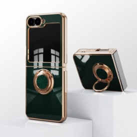 Skal För Samsung Galaxy Z Flip 7 Fe Glansig Finish Med Ringhållare