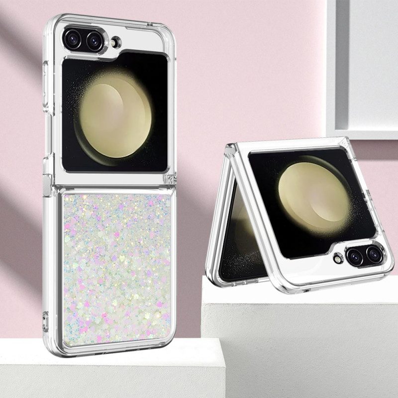 Skal För Samsung Galaxy Z Flip 7 Fe Glitter