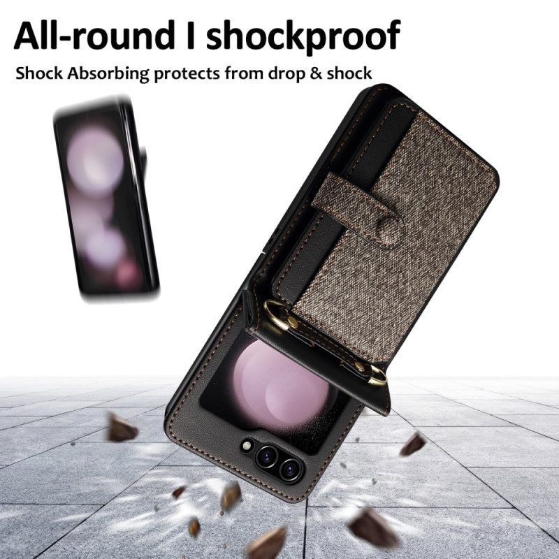 Skal För Samsung Galaxy Z Flip 7 Fe Korthållare Och Snodd