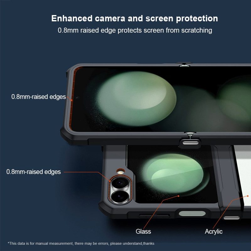 Skal För Samsung Galaxy Z Flip 7 Fe Litet Skärmskydd På Baksidan Xundd
