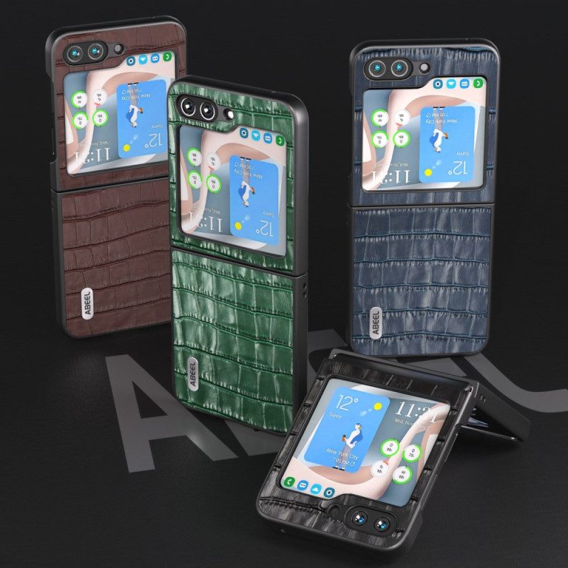 Skal För Samsung Galaxy Z Flip 7 Fe Premium Krokodilstruktur