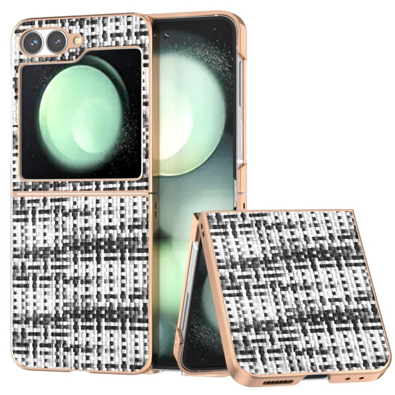 Skal För Samsung Galaxy Z Flip 7 Fe Texturerat Konstläder