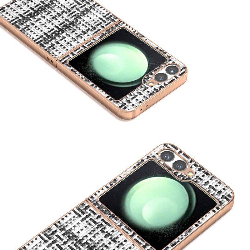 Skal För Samsung Galaxy Z Flip 7 Fe Texturerat Konstläder